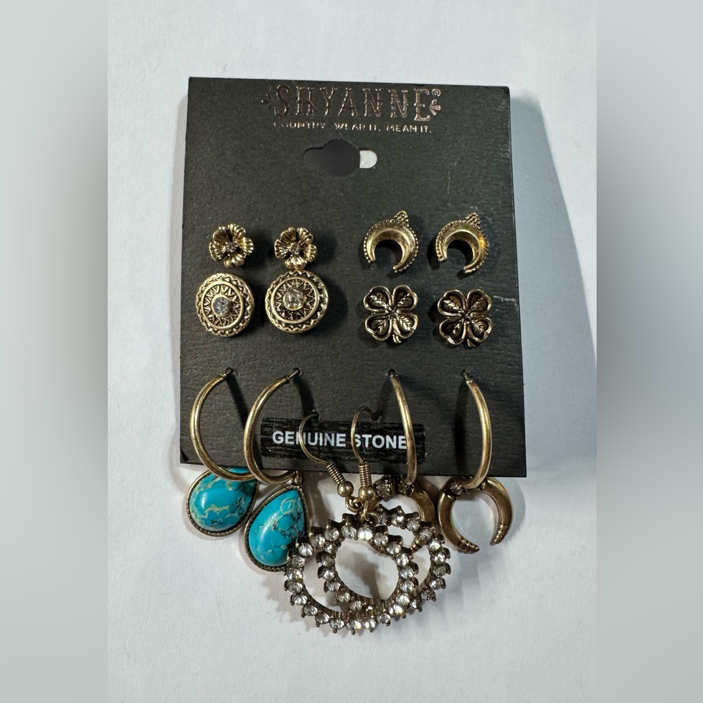 Shyanne Gold And Turquoise Earring Collection